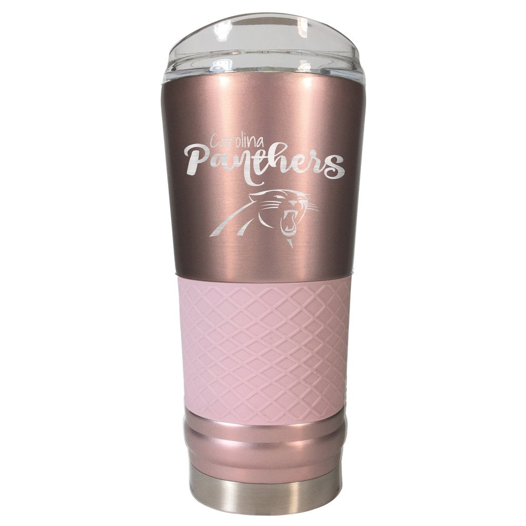 Carolina Panthers Rose Gold 24 oz Tumbler