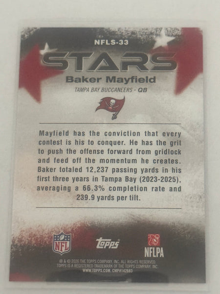 Baker Mayfield Topps Stars NFLS-33 2026