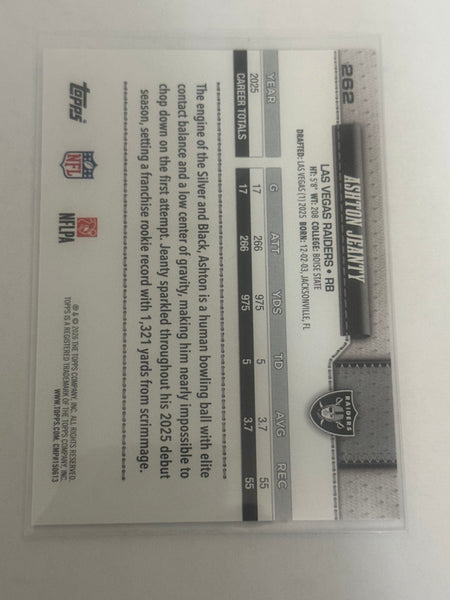Ashton Jeanty Topps Future Stars #262 2026