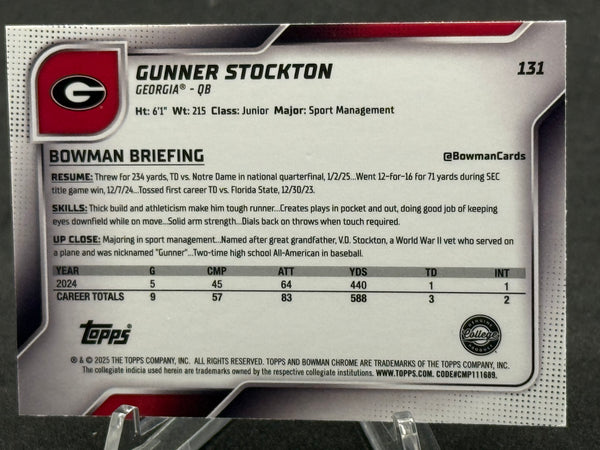 GUNNER STOCKTON University of Georgia 1st Bowman