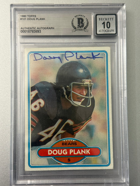 Doug Plank 1980 Beckett Autograph 10