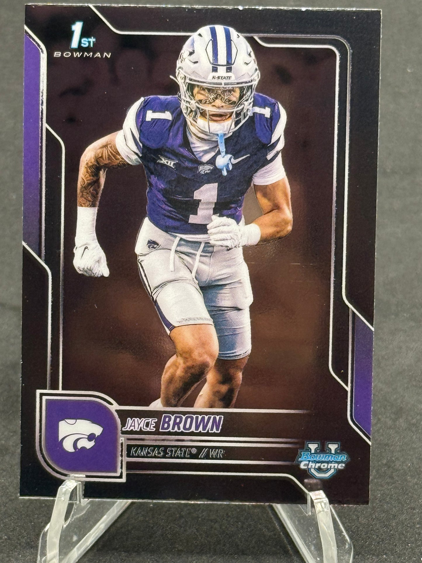 Jayce Brown Kansas State 1st Bowman Chrome U