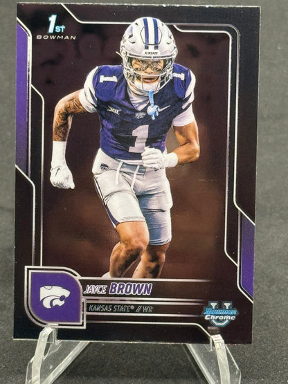 Jayce Brown Kansas State 1st Bowman Chrome U