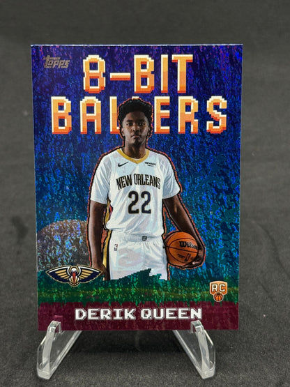 DERIK QUEEN NEW ORLEANS PELICANS TOPPS 2025 8-BIT BALLERS ROOKIE CARD