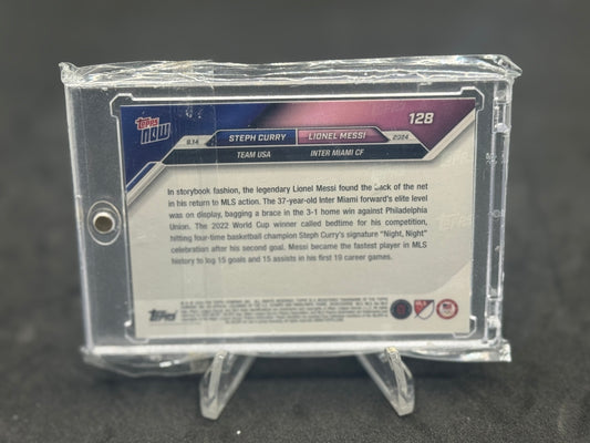 Topps 2024 Steph Curry & Lionel Messi combo United States Olympic team card