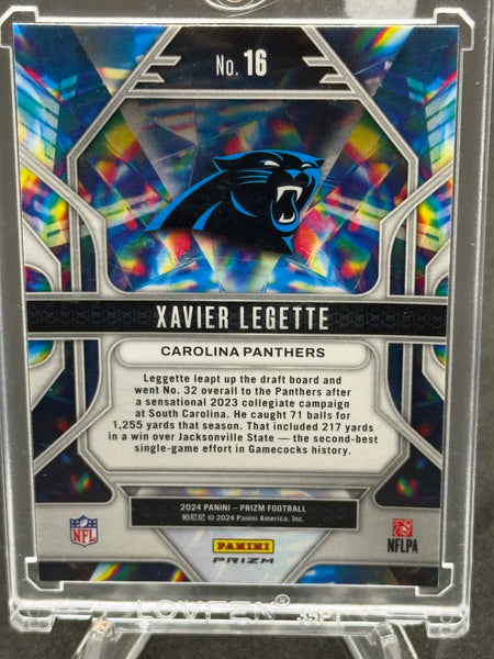 2024 Xavier Legette Carolina Panthers Rookie Card Prizmatic