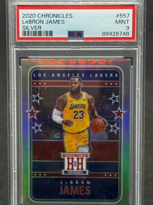2020 LeBron James Los Angels Lakers Chronicles Silver Grade 9