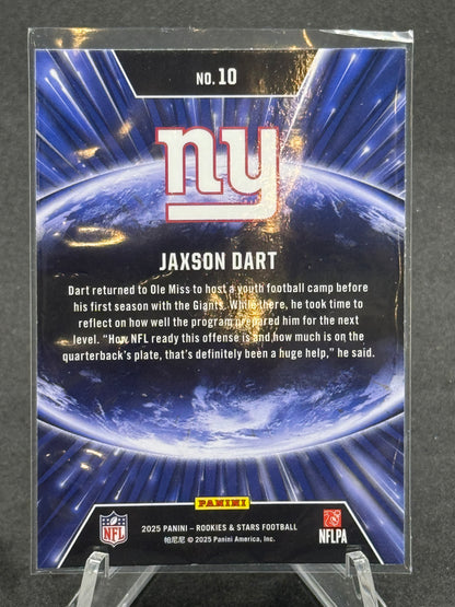 Jaxson Dart New York Giants 2025 Rookie and Stars Stellar Rookies RC