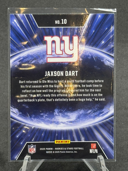 Jaxson Dart New York Giants 2025 Rookie and Stars Stellar Rookies RC