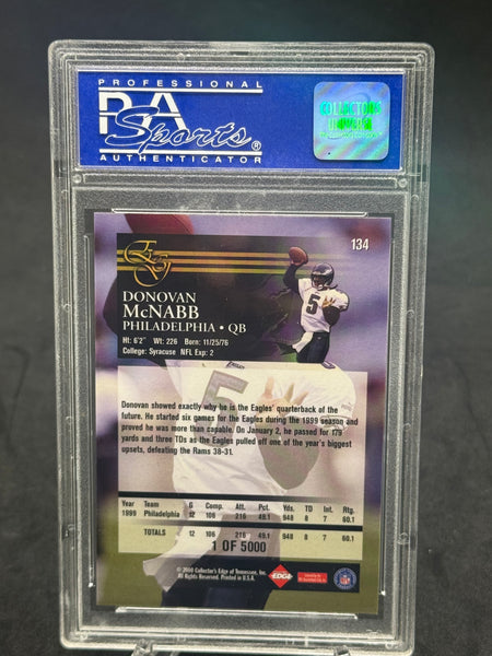 2000 Collection Edge Donovan McNabb Philadelphia Eagles PSA 10
