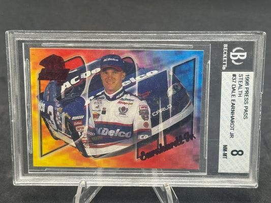 1998 Dale Earnhardt Jr Stealth Press Pass Beckett 8