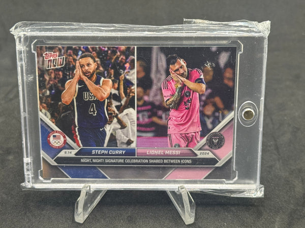 Topps 2024 Steph Curry & Lionel Messi combo United States Olympic team card