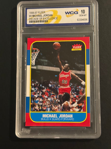 96-97 fleer Micheal Jordan decade of excellence WCG 10