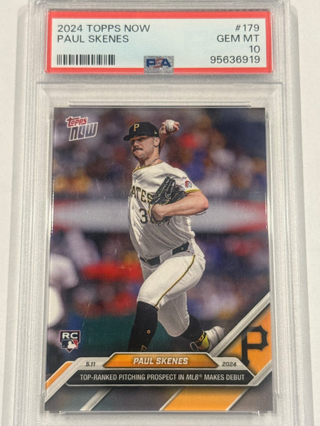 Paul Skenes 2024 Topps Now PSA GM 10
