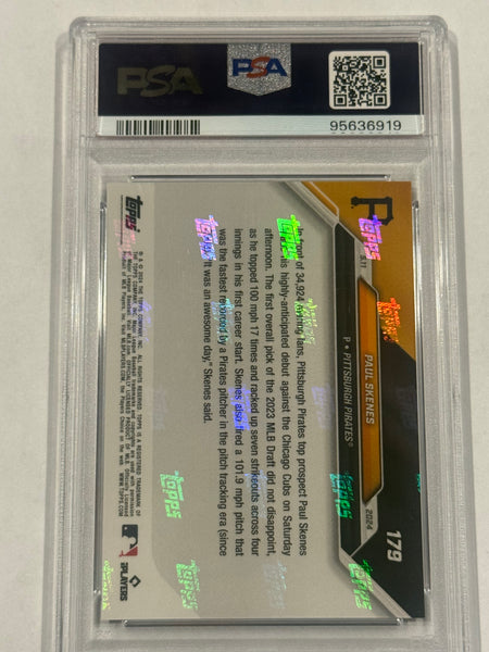 Paul Skenes 2024 Topps Now PSA GM 10