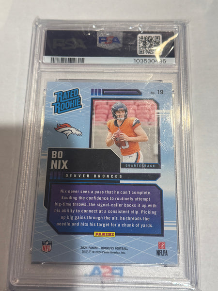 Bo Nix 2024 DonRuss Rated Rookies Retro