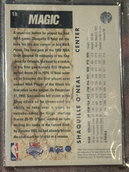Shaquille O’Neal 1993 Upper Deck 1b