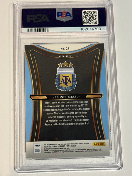 2024-2025 Lionel Messi #23 Select FIFA unstoppable PSA 9