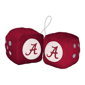 University of Alabama Fuzzy Dice - Crimson Tide Car Accessories