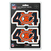 Chicago Bears 4x4 vinyl team decal for trucks, cars, and laptops, weather-resistant and easy to apply