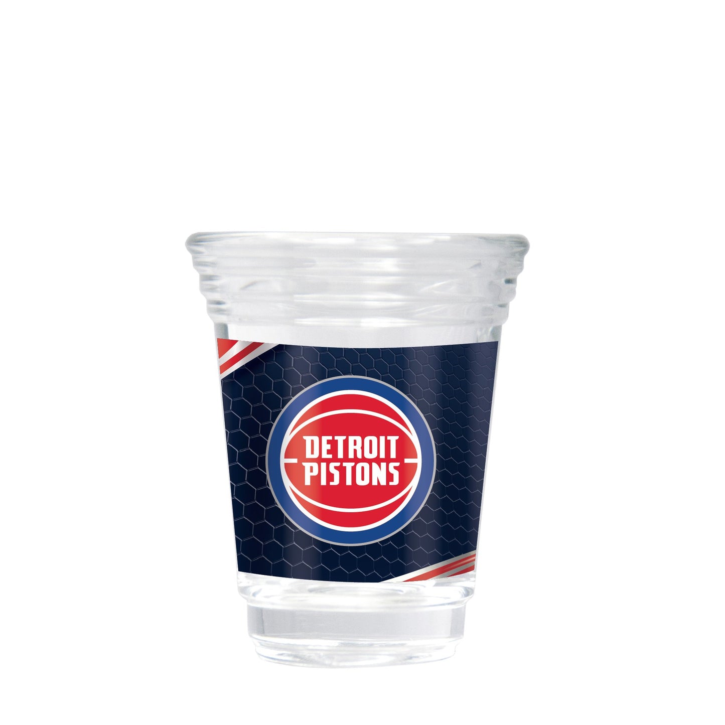 Detroit Pistons 2 oz. Round Shot Glass