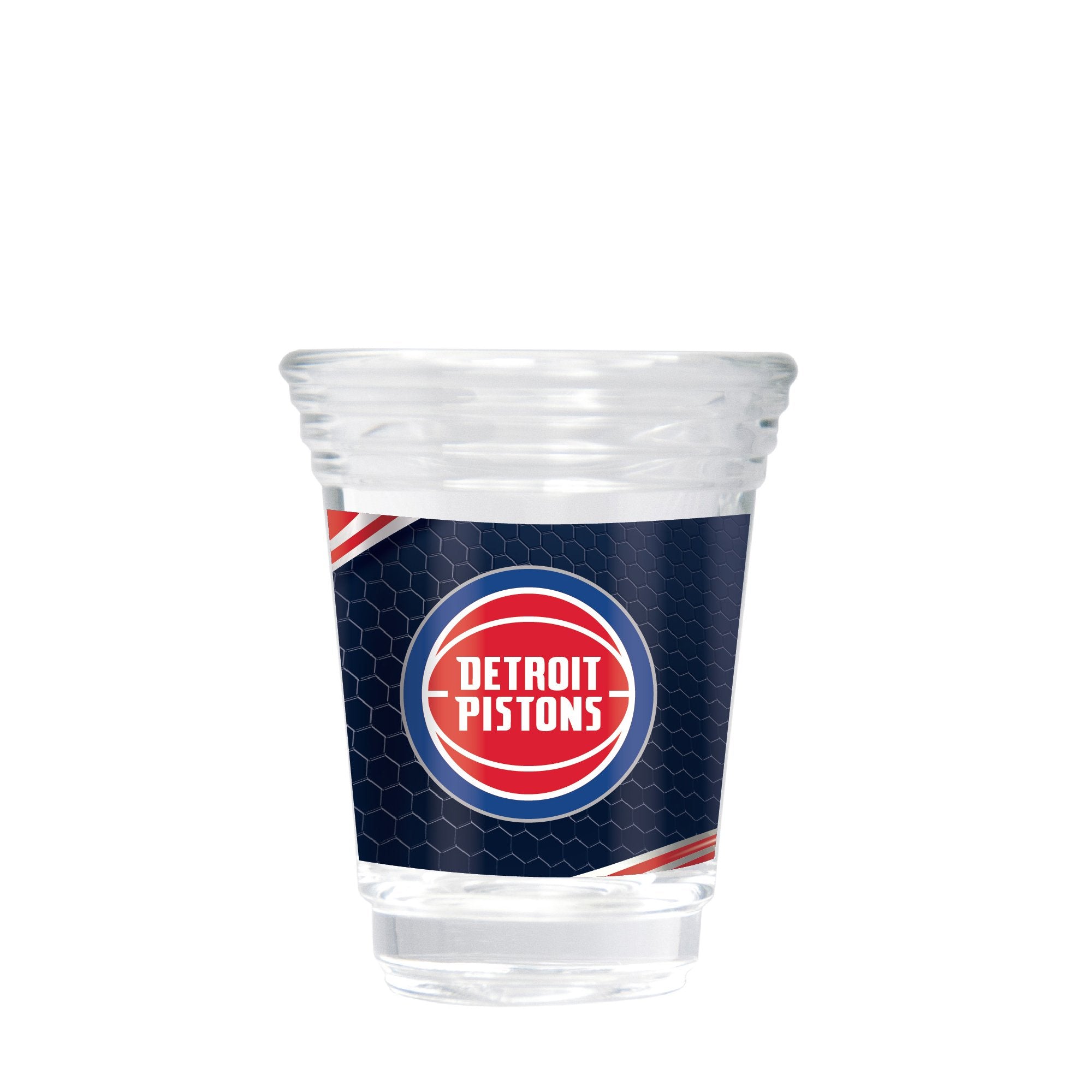 Detroit Pistons 2 oz. Round Shot Glass