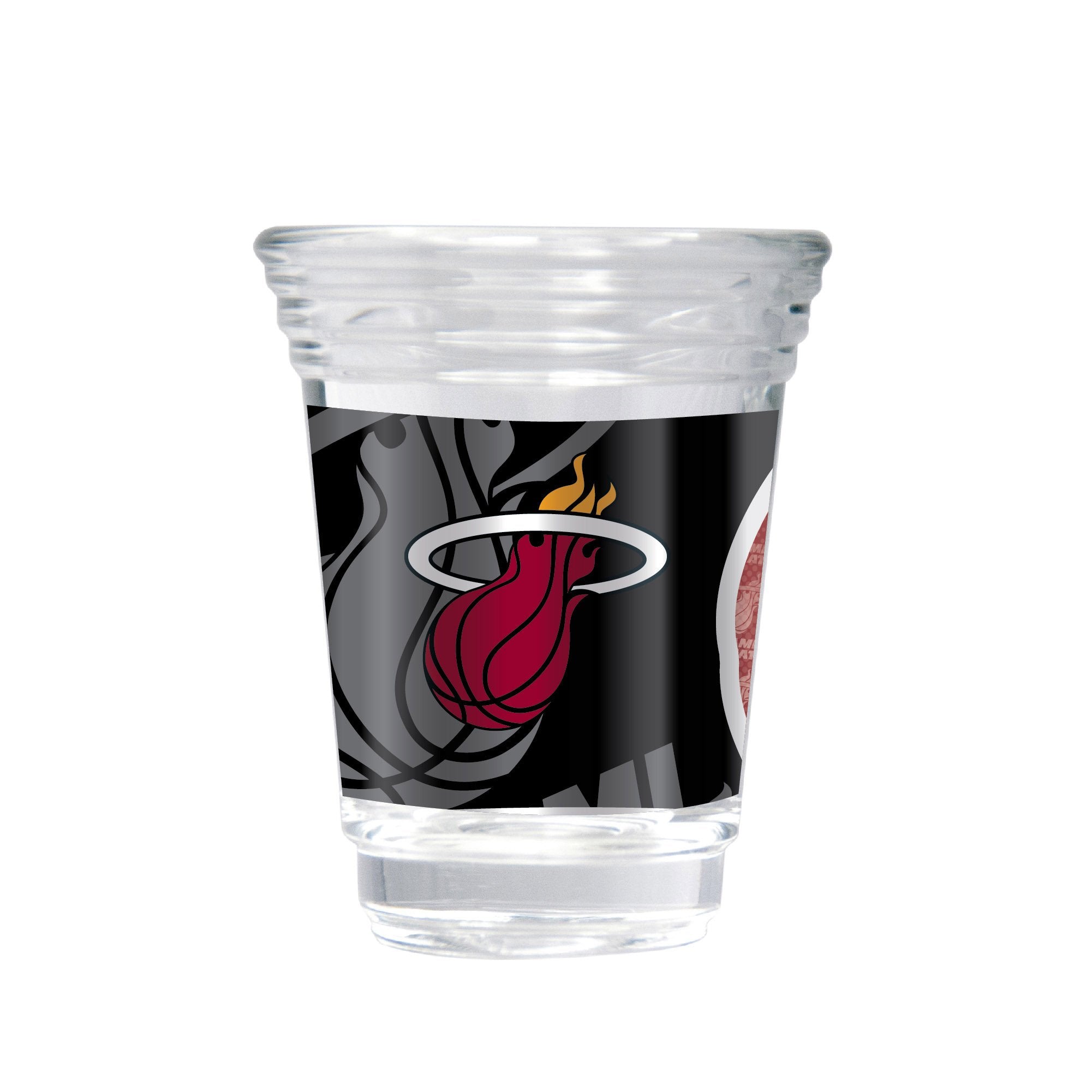Miami Heat 2 oz Round Shot Glass