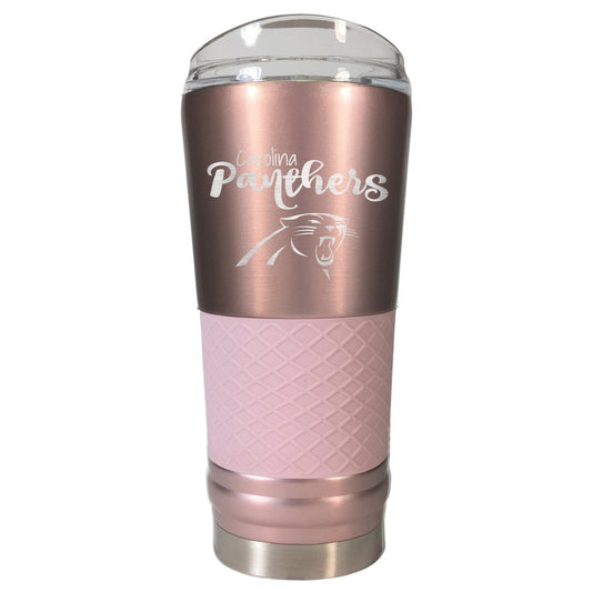 Carolina Panthers Rose Gold 24 oz Tumbler
